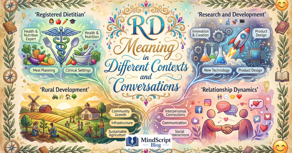 RD Meaning in Different Contexts and Conversations
