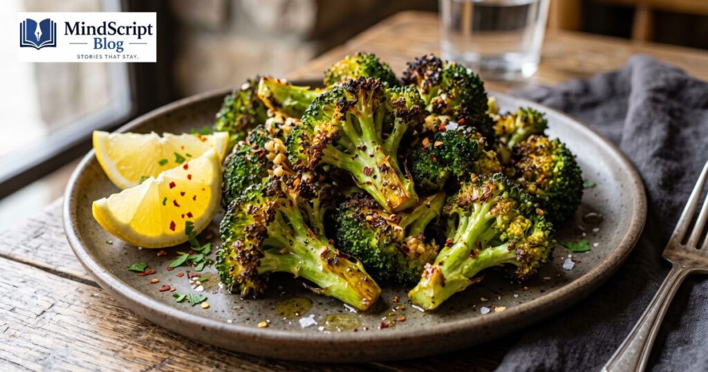 cava fiery broccoli copycat with crispy charred edges and mediterranean spices